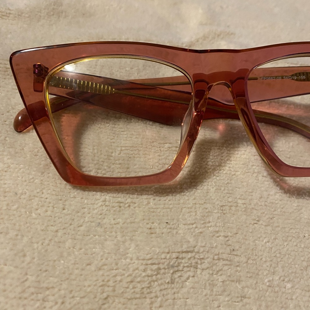 Clear glasses new rose gold